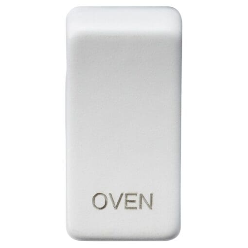Knightsbridge Printed Grid Switch Rocker - Oven - Matt White 853775