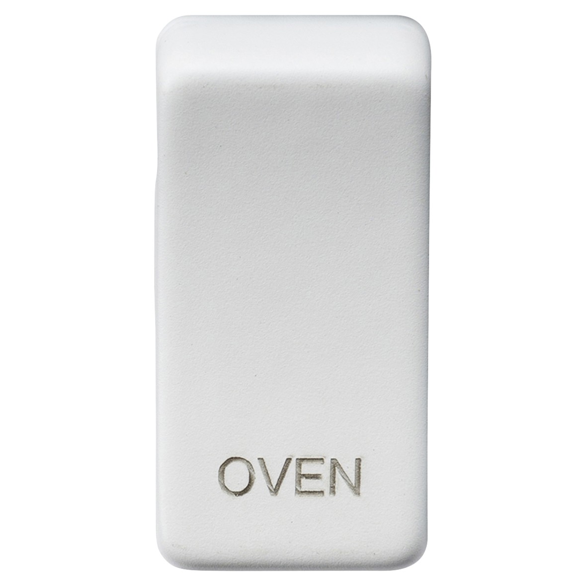 Knightsbridge Printed Grid Switch Rocker - Oven - Matt White 853775