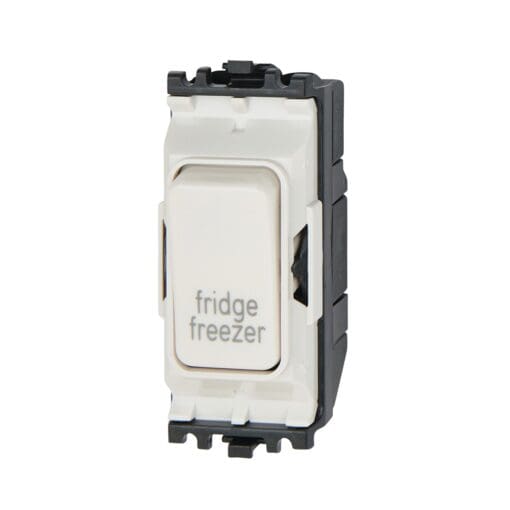 MK 20A Printed Double Pole Printed Grid Switch - Fridge/Freezer - White 856539