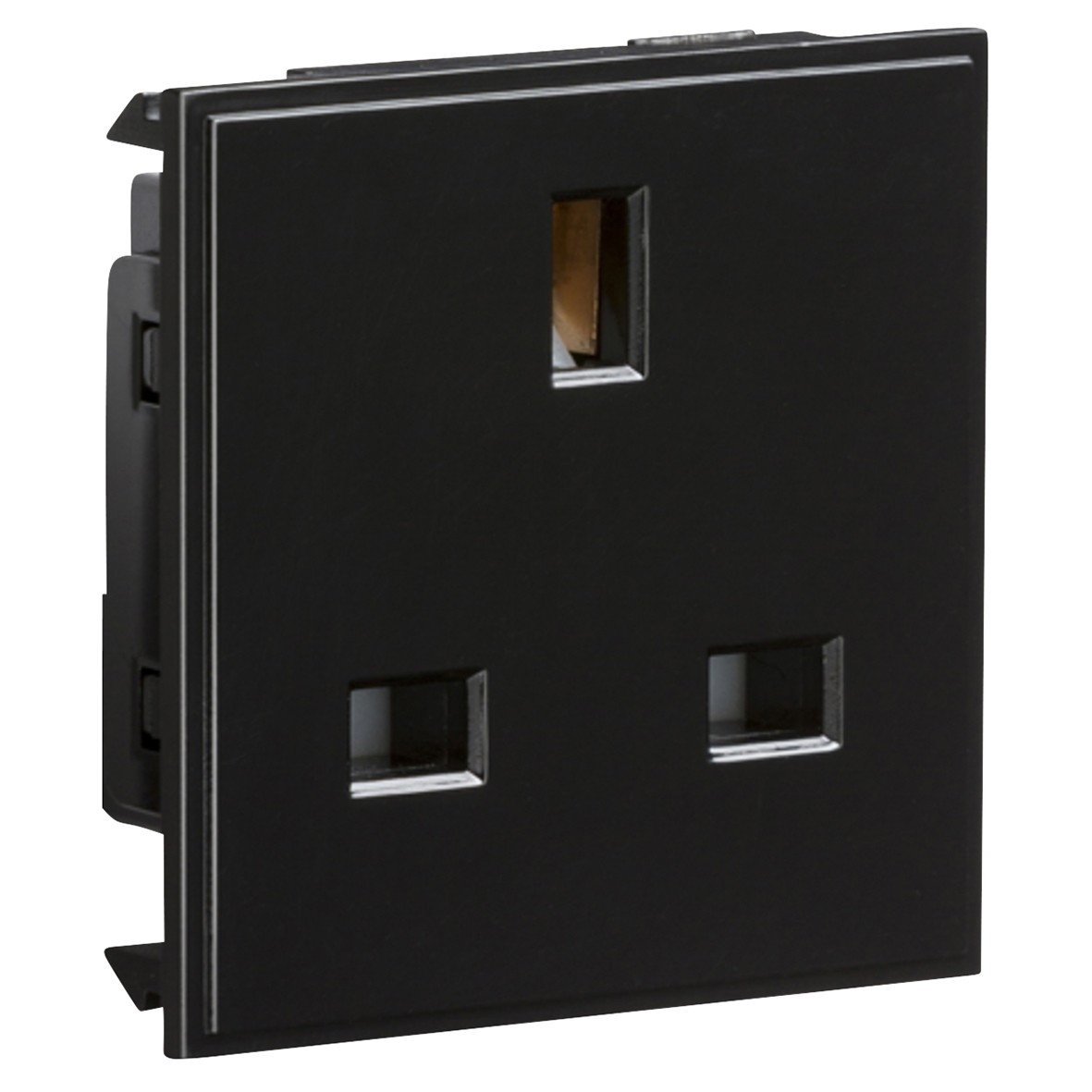 Knightsbridge 13A 1 Gang Unswitched Socket - Black 857770