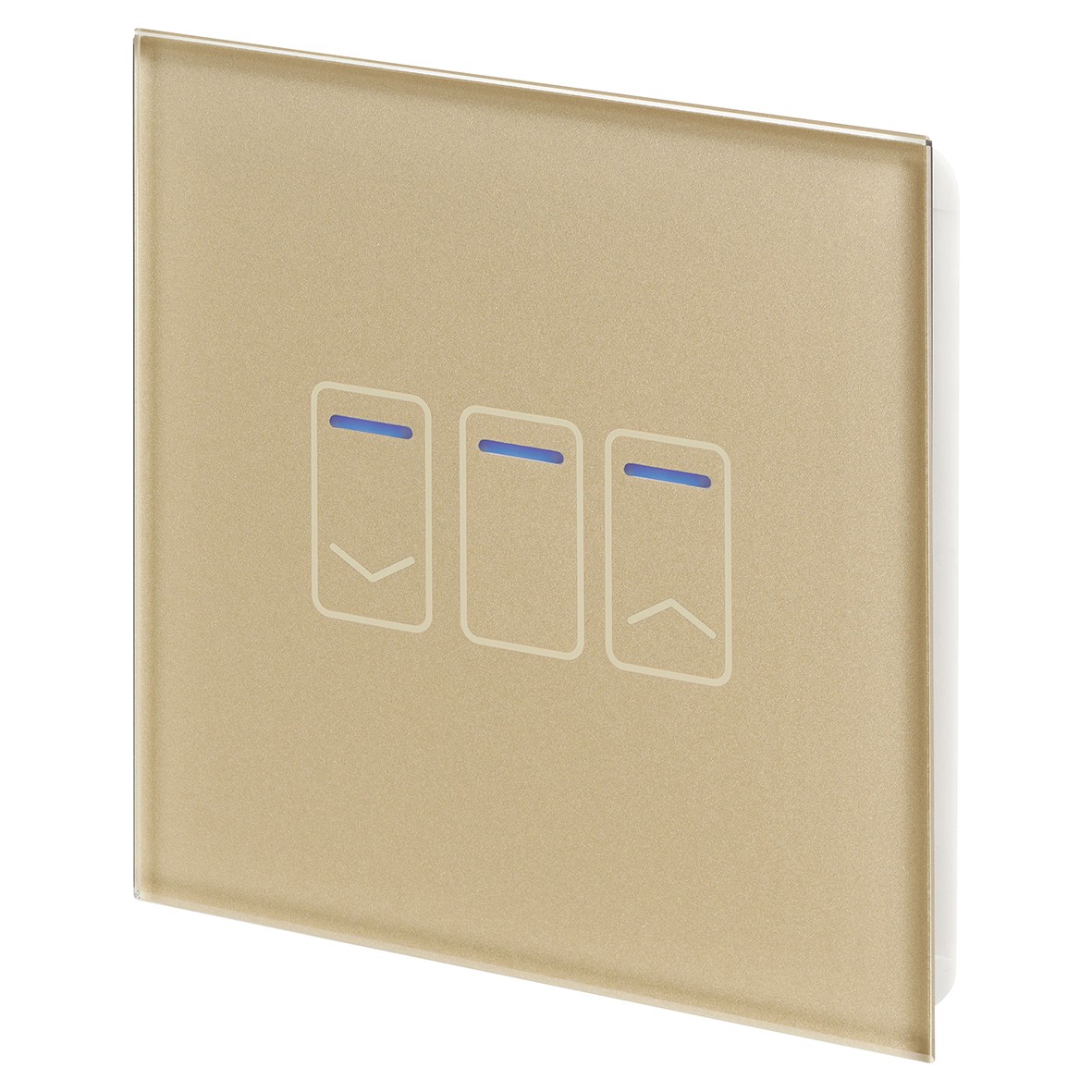 Retrotouch Crystal+ 1 Gang Wi-Fi Smart Dimmer Switch - Brass 858241