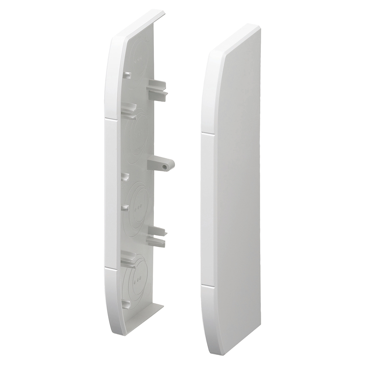 MK Prestige 3D PVCu End Cap 170 x 57mm Pack 2 - White - 2 Pairs 867932