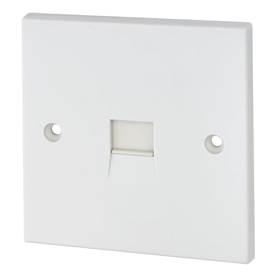 5x 1 Gang Telephone Socket Slave Idc Type - White - Square Profile 871247