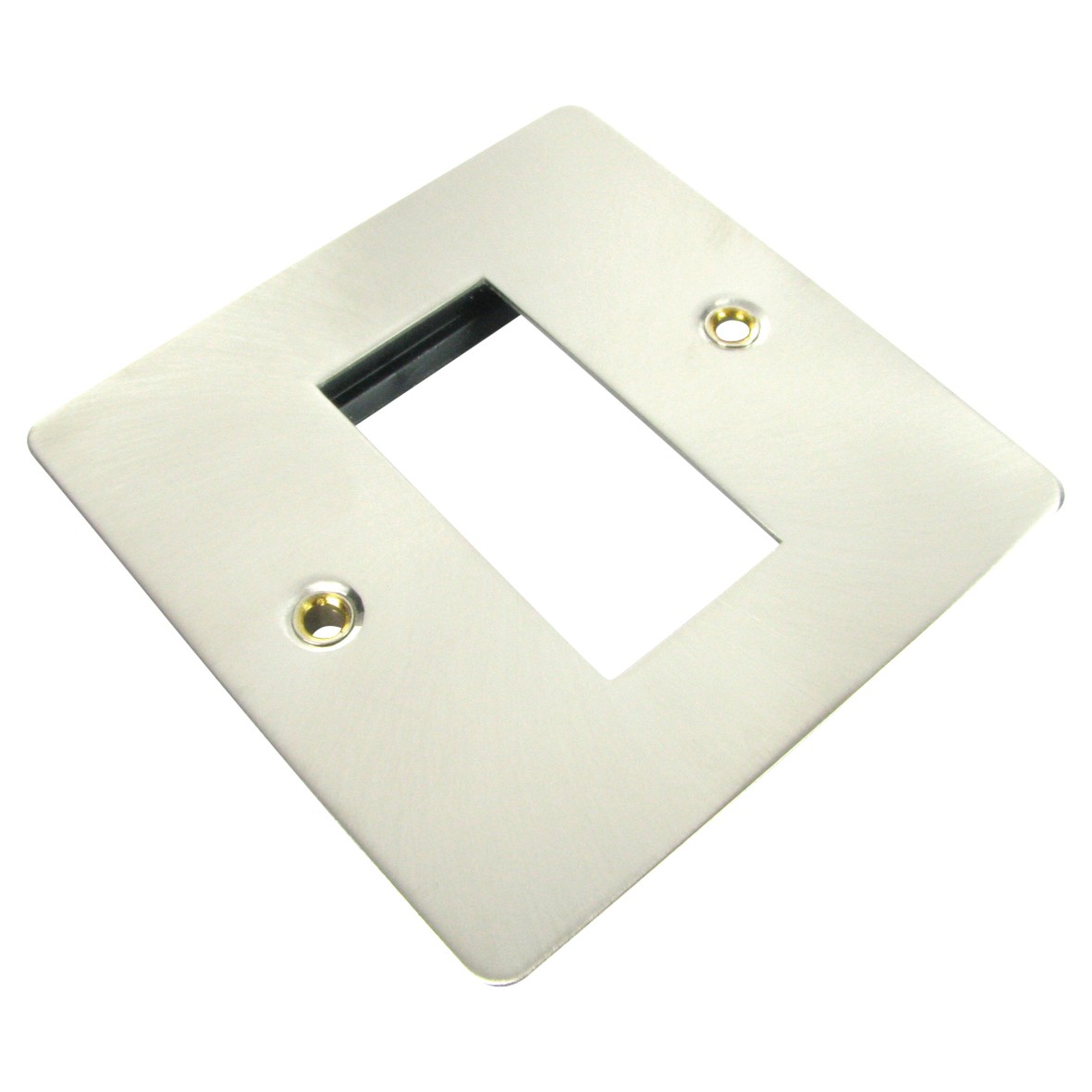 5x Modular Wall Plate Frame Single Brushed Chrome 872453