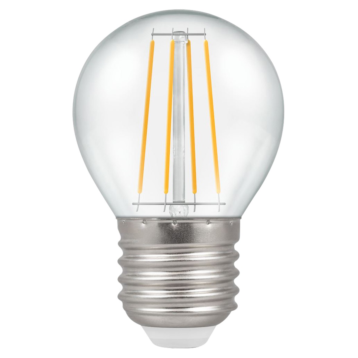 5x Crompton 4467 4W LED Round Filament Lamp - E27 - 2700K 877122