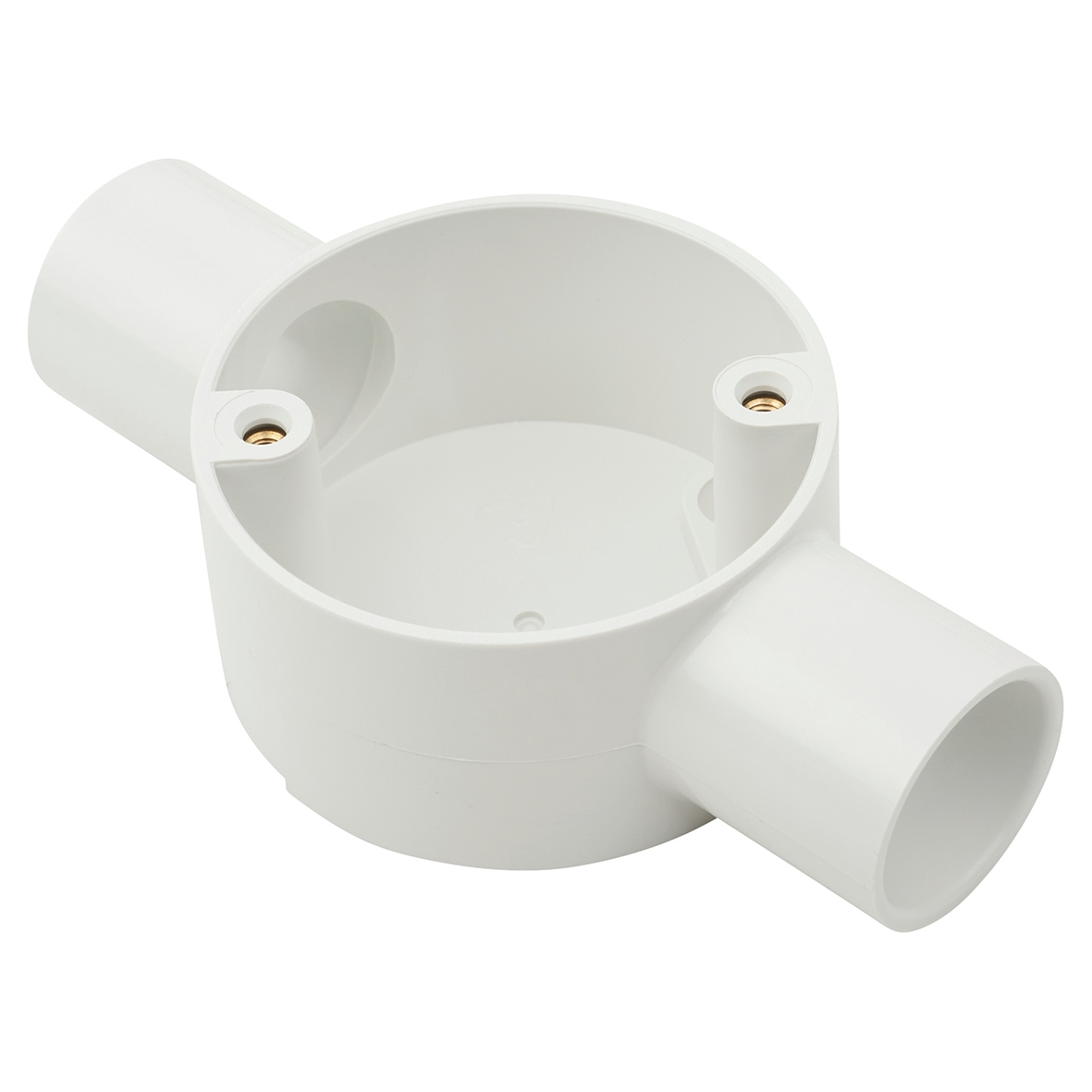 10x MK Conduit Through Box 2 Way 25mm - White 877334