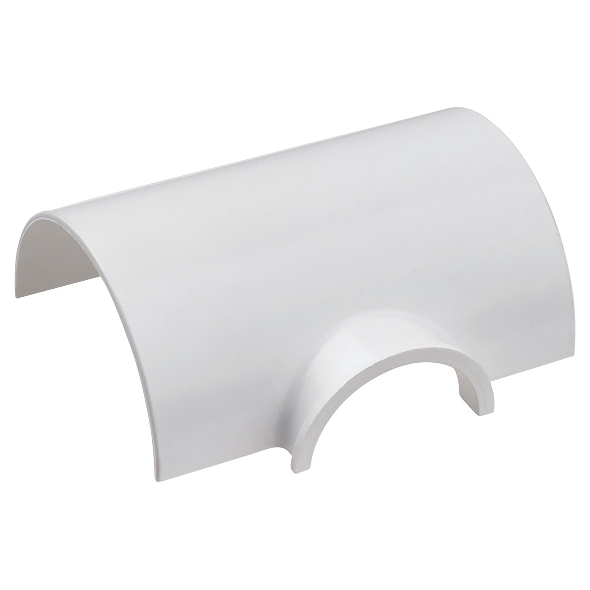 10x D-Line Box Adaptor Tee - 50 x 25mm - Clip-Over - White 879634