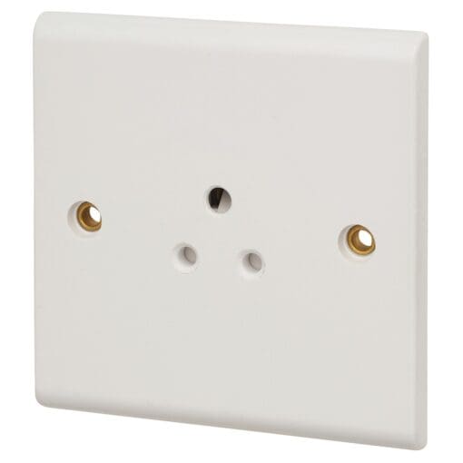 Deta 2A 1 Gang Unswitched Socket - white 880222
