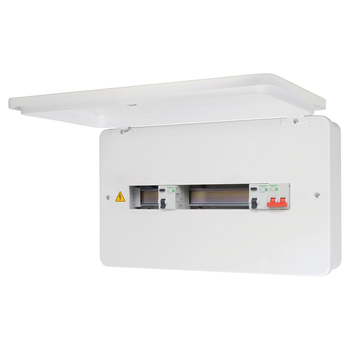 Schneider Easy9 100A 12 Way Flexible Split with 2 x 80A RCCB 884085