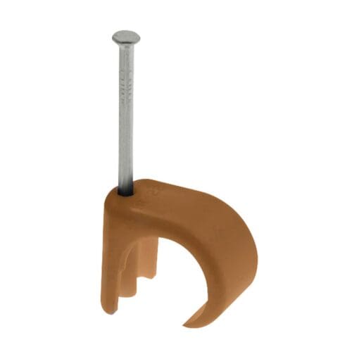 Unicrimp Round Clips - 7-10mm - Brown - Pack 100 884846