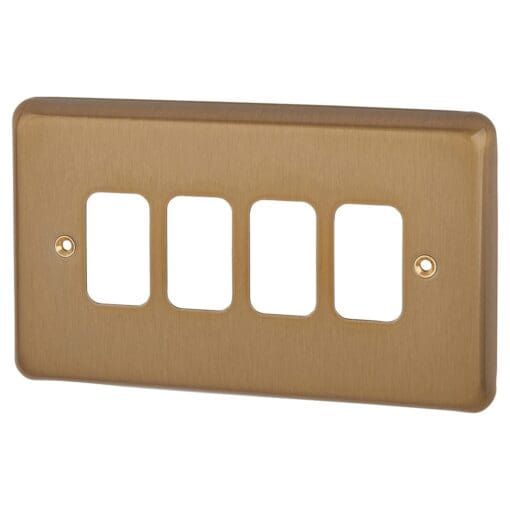 MK 4 Module Grid Front Plate - Satin Anodised 885333