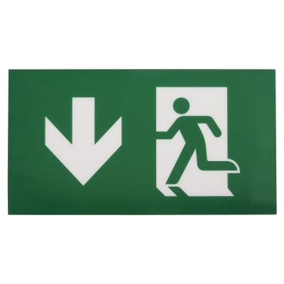 5x Forum Electralite Emergency Legend for Exit Blade Only - Down Arrow - 887689