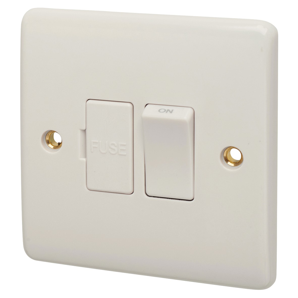 Eurolite Enhance 13A 1 Gang Double Pole Switched Fused Spur - White 888909