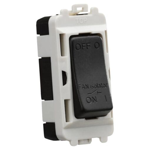 Knightsbridge 10AX Triple Pole Printed Grid Switch - Fan Isolator - Mat 889836