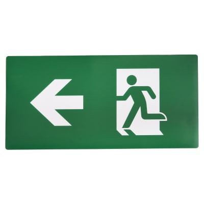10x Forum Electralite Emergency Legend for Slim Exit Box - Left Arrow 892851