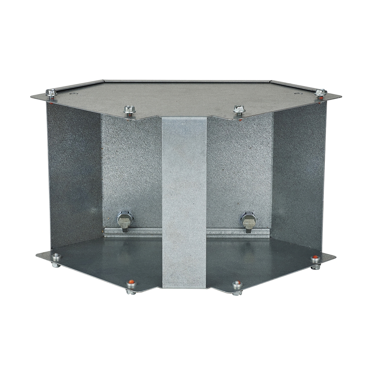 Galvanised External Square Bend - 90Â° - 150 x 150mm 895339