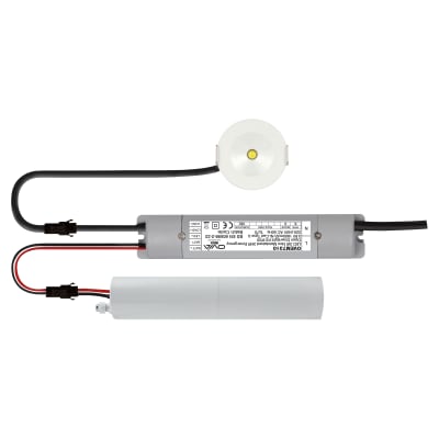 Ovia Ibex 3W LED 3hr Emergency Open Area Downlight - IP20 - 5500K Dayli 896064