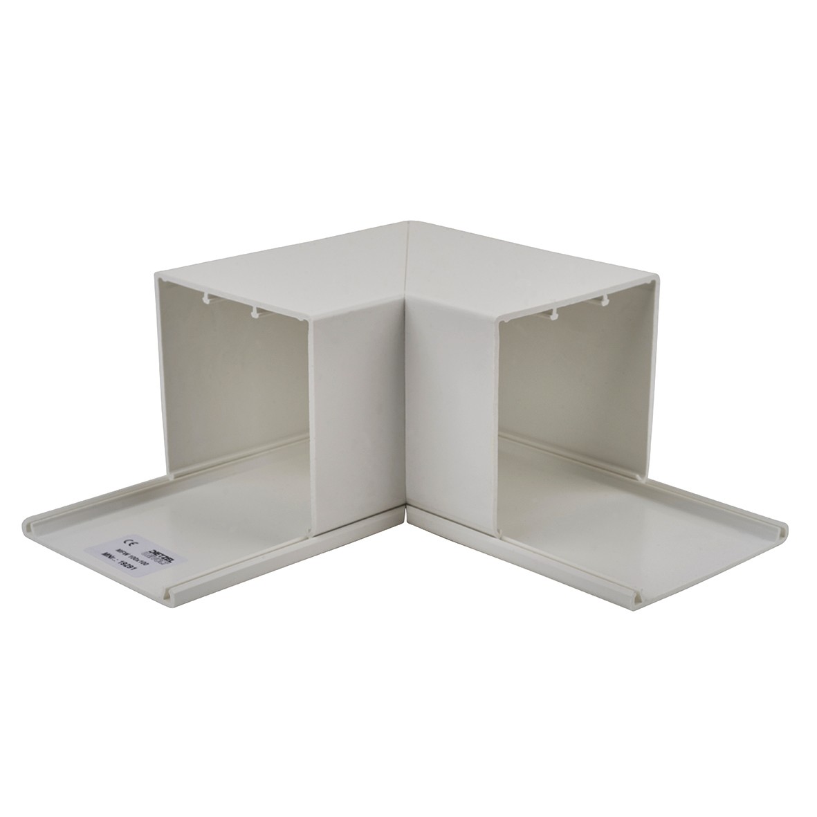 Maxi Trunking Flat Angle - 100 x 100mm - White 899278