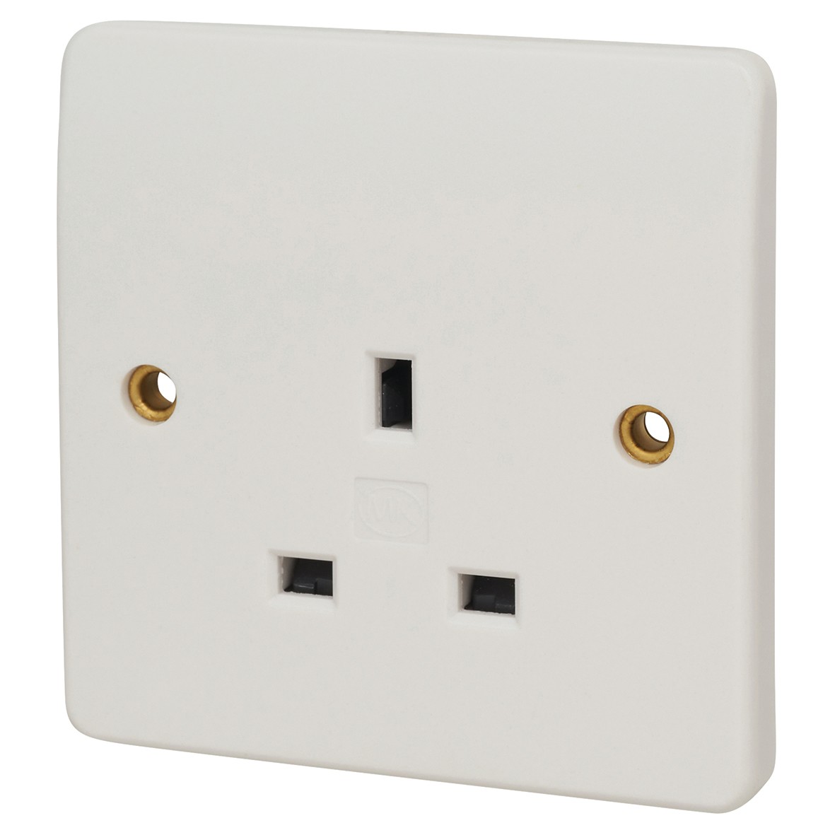 MK Logic Plus 13A 1 Gang Unswitched Socket - White 899689