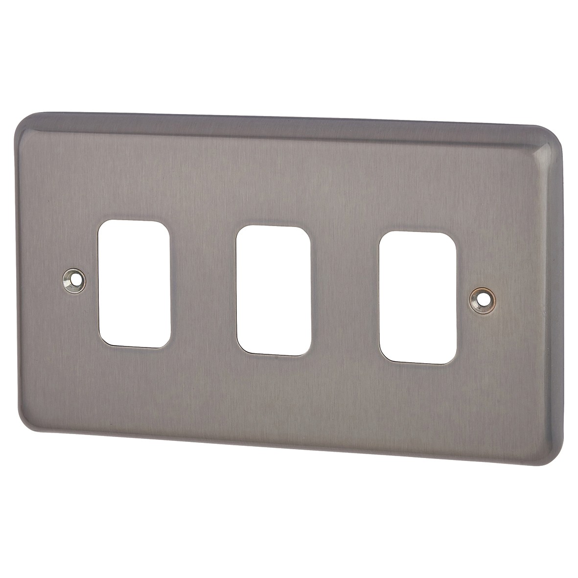 MK 3 Module Grid Front Plate - Brushed Chrome 902073