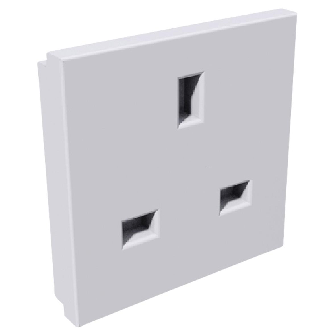 5x UK Power Socket Wall plate insert White MM010WH 902472