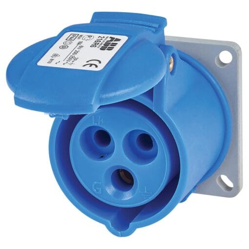 ABB 16A 3 Pin Splashproof Socket Outlet - Blue 904127