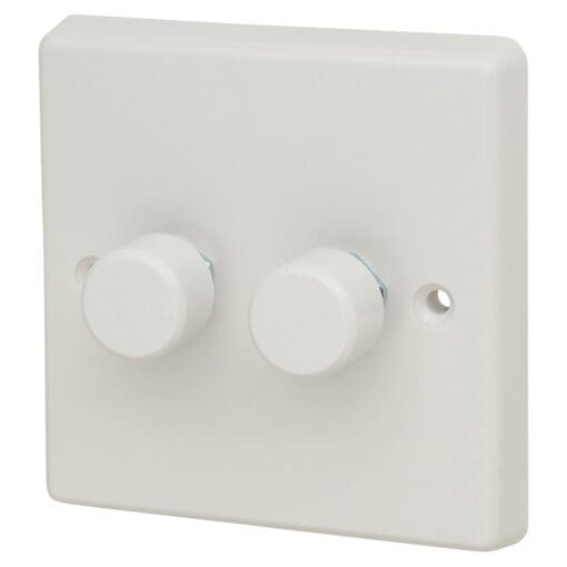 Varilight 250W 2 Gang Push Dimmer 906400
