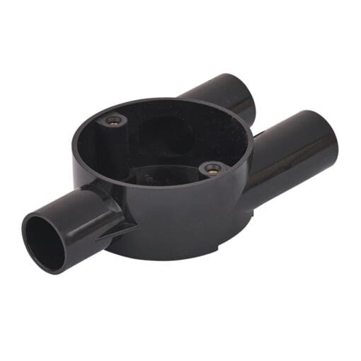 5x PVC Conduit Y Box - 20mm - Black 910524