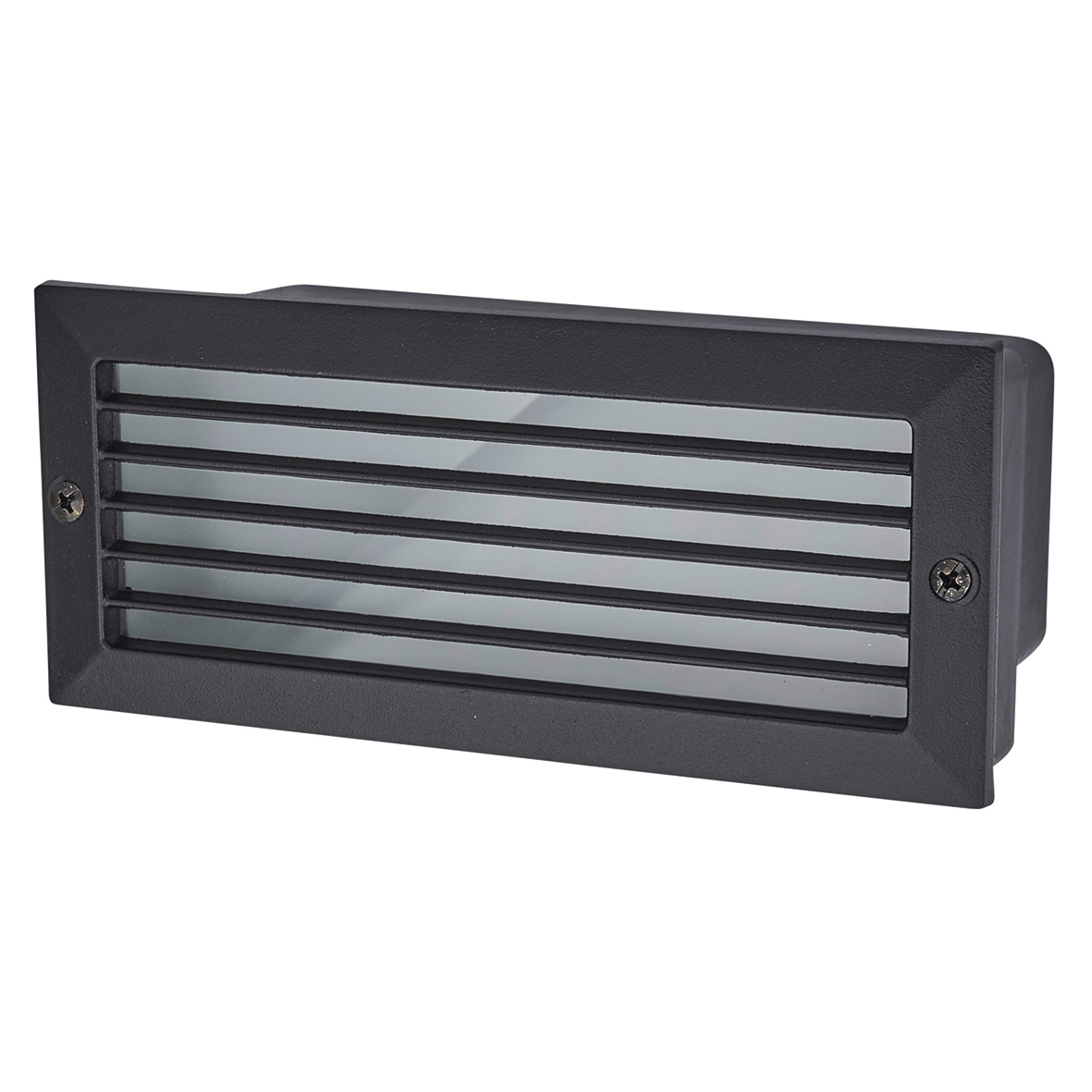 24 White LED Brick Light - Black 916258