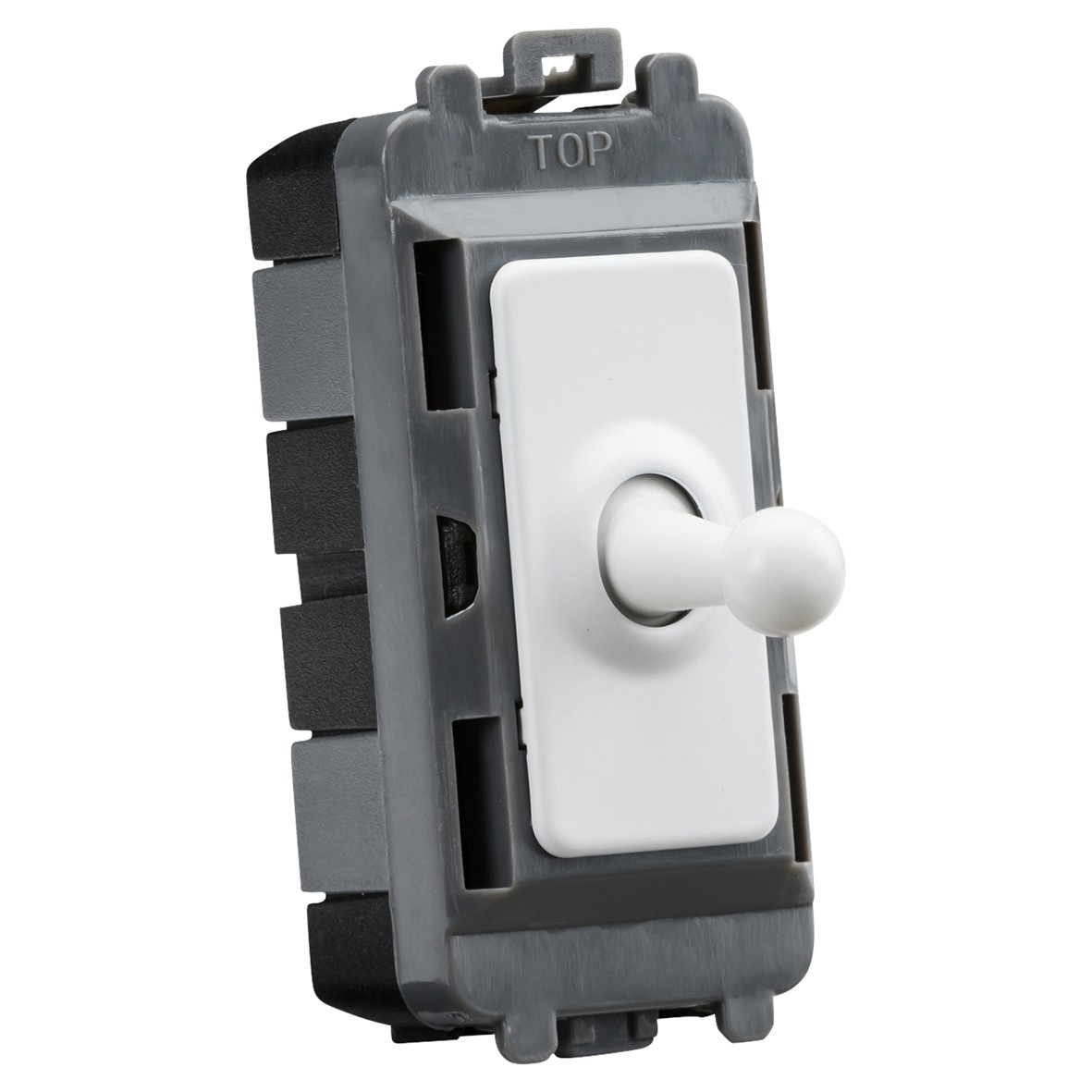 Knightsbridge 20AX Intermediate Toggle Grid Switch - Matt White 918535