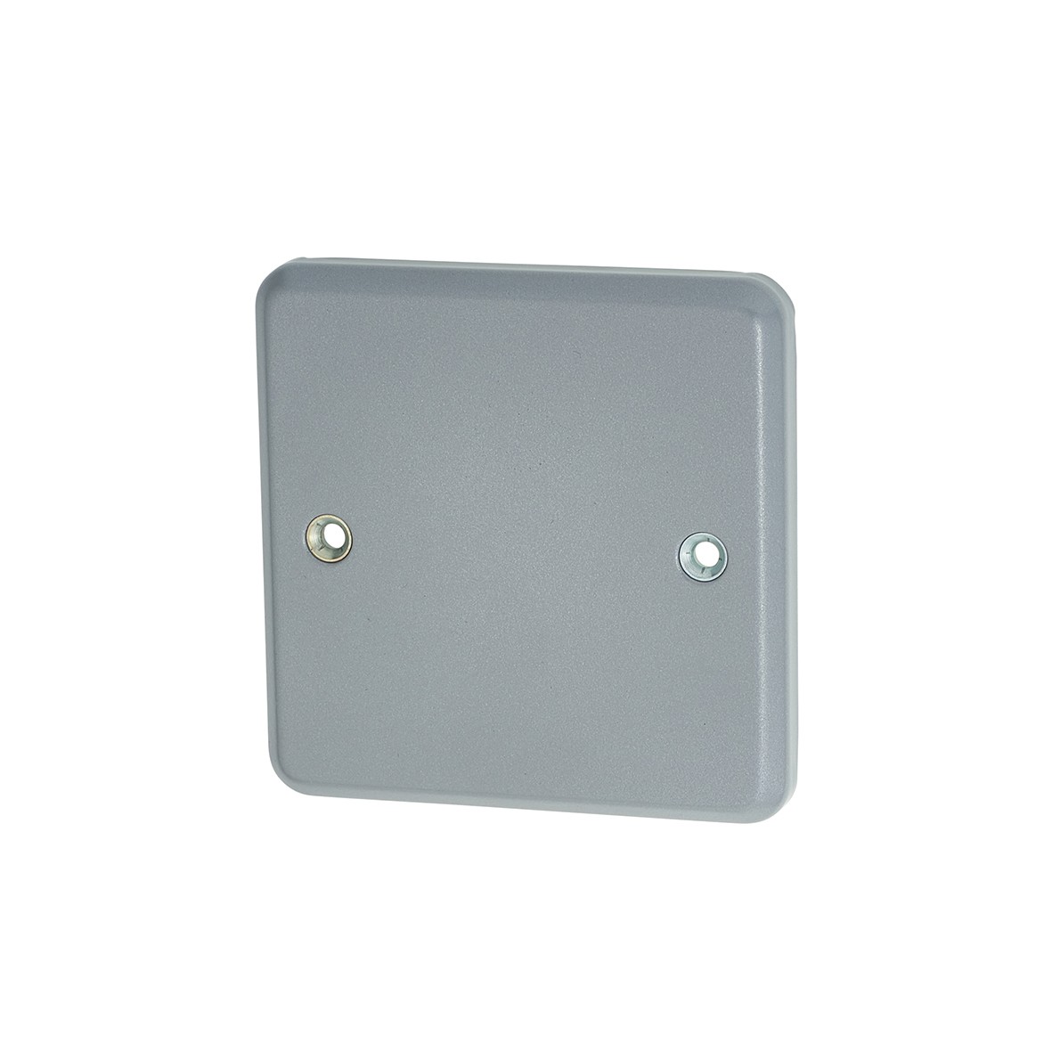 5x MK 1 Gang Metalclad Blank Plate for Surface Boxes - Grey 921578