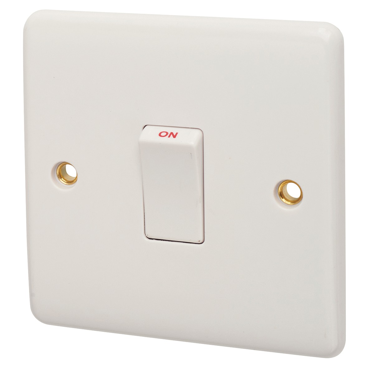 Eurolite Enhance 20A 1 Gang Double Pole Switch - White 924565