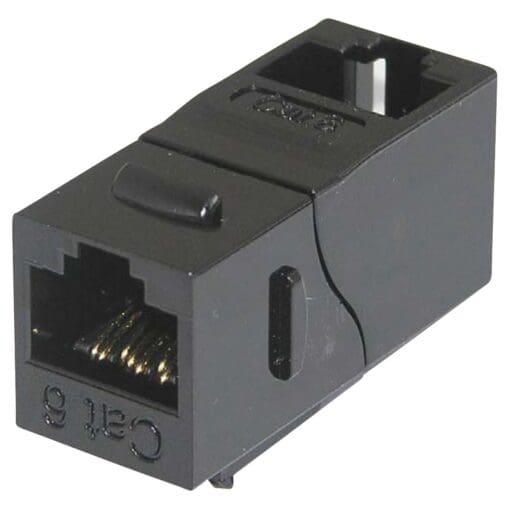 5x CAT6 Keystone insert black angled 927666