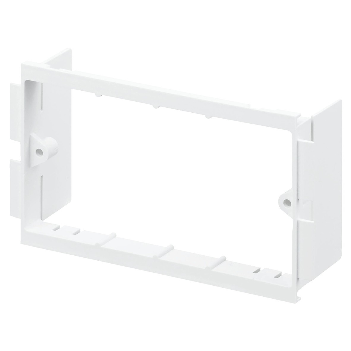 5x MK Prestige 3D 2 Gang Module Mounting Box Frame 45mm - White 927683