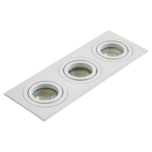 Forum Pasto LED Triple Square Adjustable Downlight - White 933344