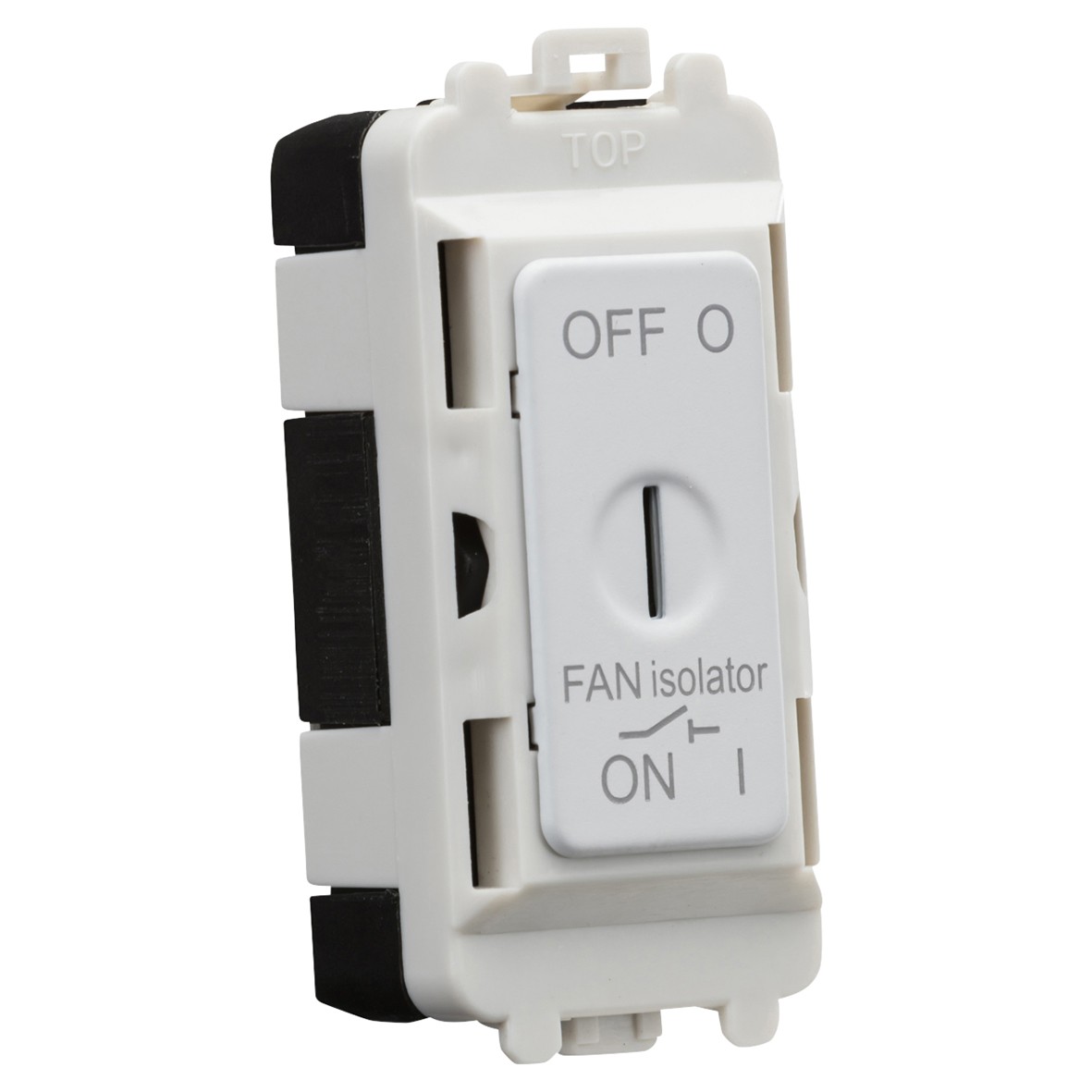 Knightsbridge 10A Triple Pole Fan Isolator Key Grid Switch - Matt White 939878
