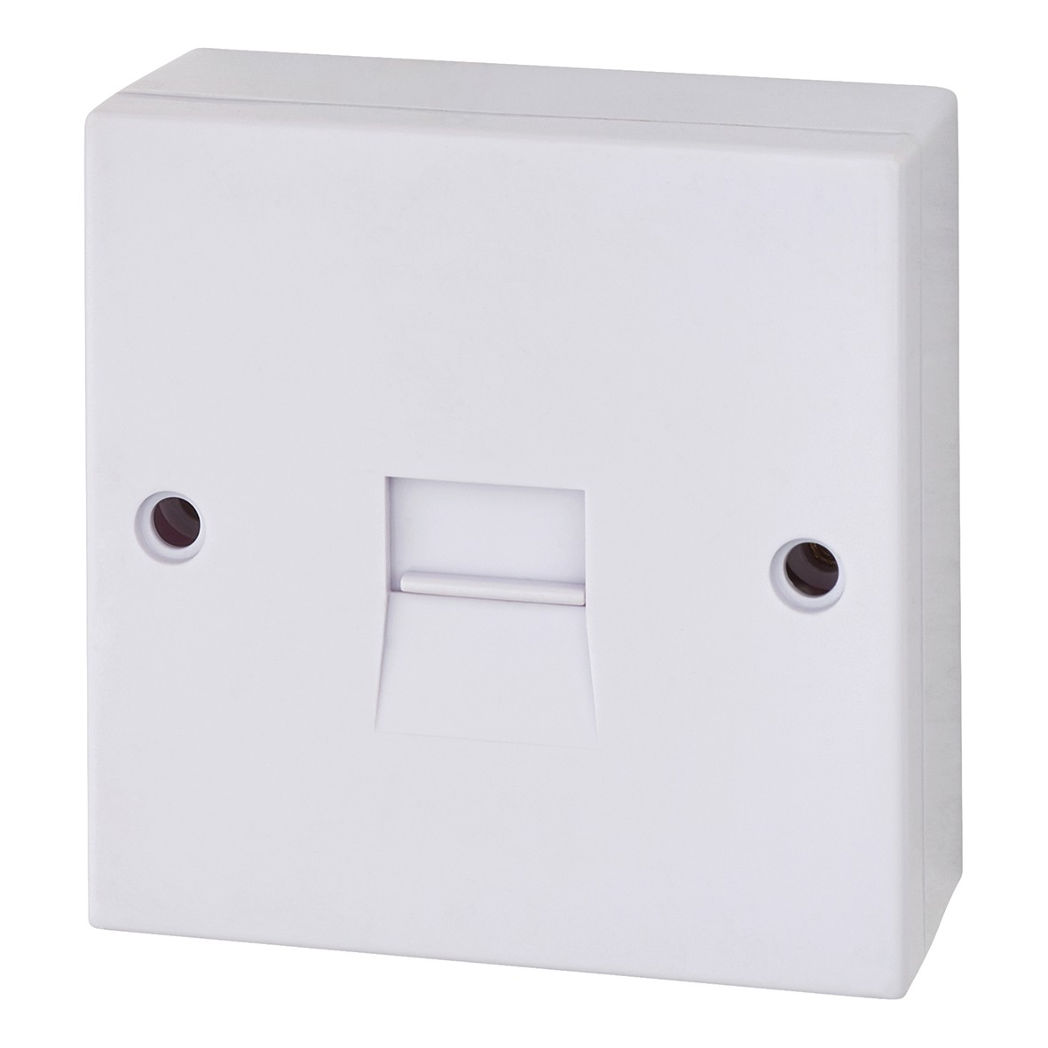 1 Gang Surface Mounted Telephone Socket Slave IDC Type - White 940624