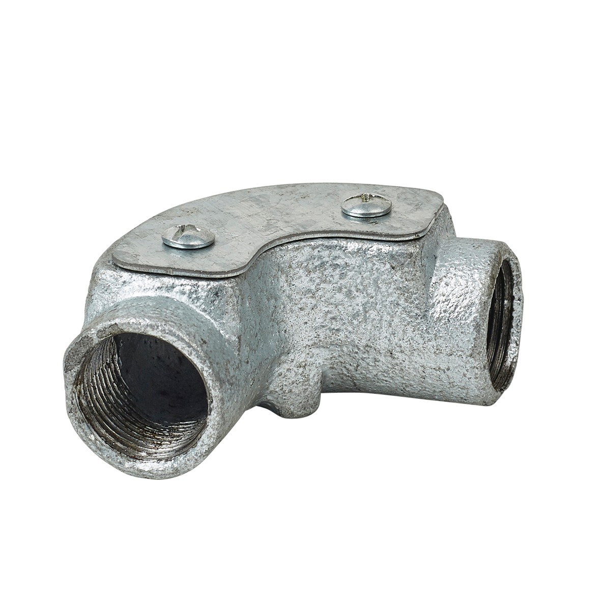 Steel Conduit Inspection Elbow - 25mm - Galvanised 945176