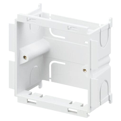 10x MK Prestige 3D 1 Gang Module Mounting Box Frame 45mm - White 947517