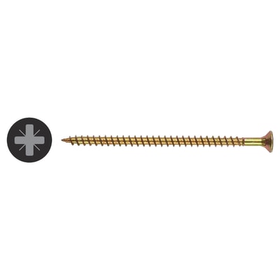 Chippy Countersunk Head Hardened Single Thread Pozi Size 5.00 X 100 947800
