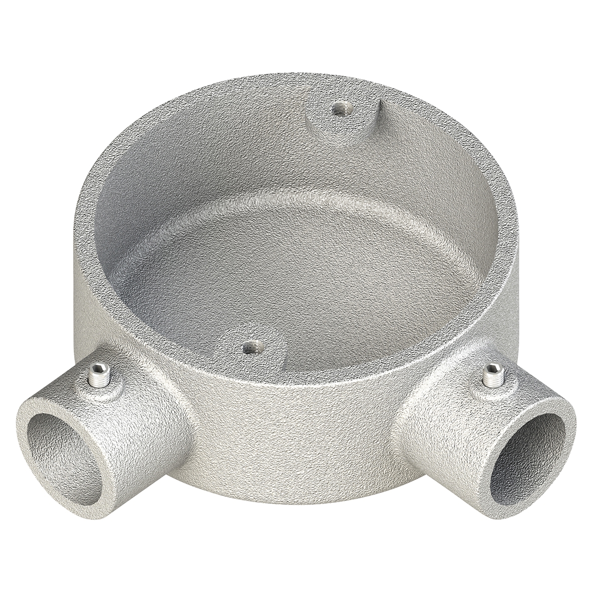 Metpro Conlok Steel Conduit 2 Way Angle Terminal Box - 20mm - Galvanise 948524