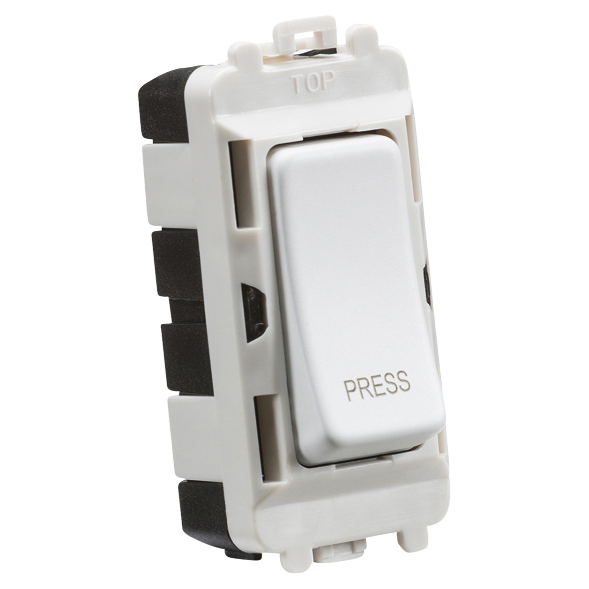 Knightsbridge 20AX 2 Way Single Pole Printed Grid Switch - Press - Matt 949246