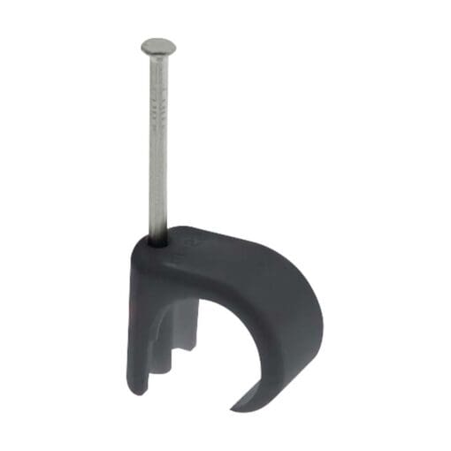 5x Unicrimp Round Clips - 3-5mm - Black - Pack 100 951288