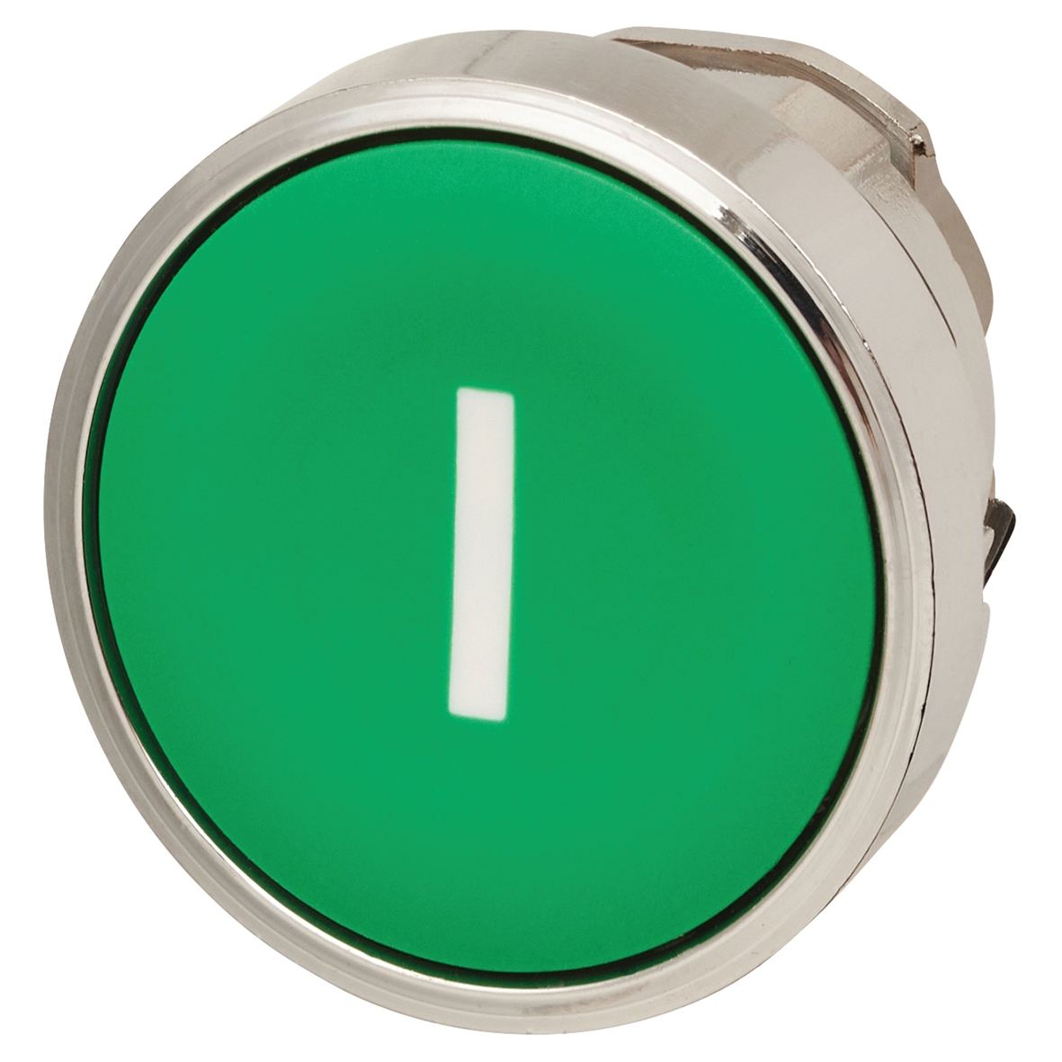 Schneider XB4 Series Flush Push Button Marked I 1NO - Green 957486