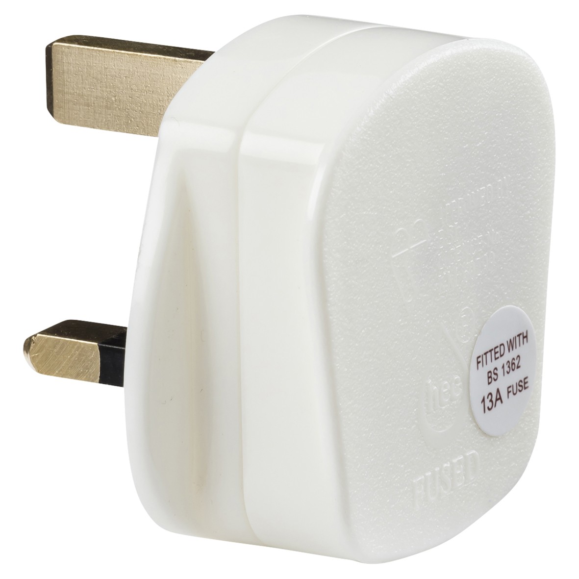 Knightsbridge 13A Fused Heavy Duty Plug Top - White 960522