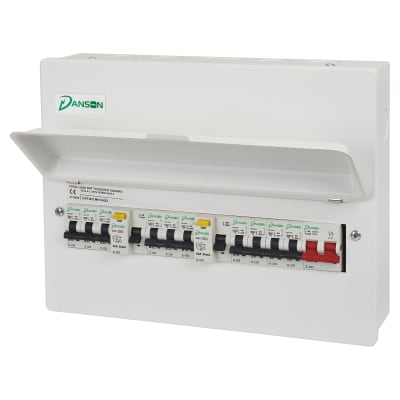 Danson 100A High Integrity 16 Module Metal Consumer Unit Split Load - 2 960784