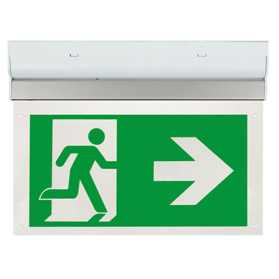 Ovia Hanex 2W LED Emergency Exit Sign with Left/Right Legend - IP20 962817
