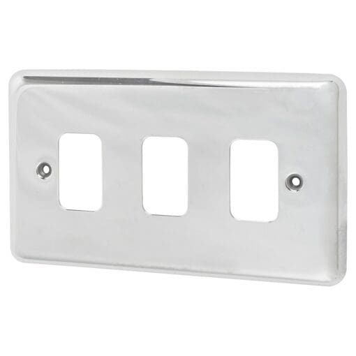 MK 3 Module Grid Front Plate - Polished Chrome 963516