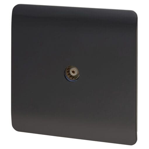 Trendi TV Co-axial Socket - Black 964984