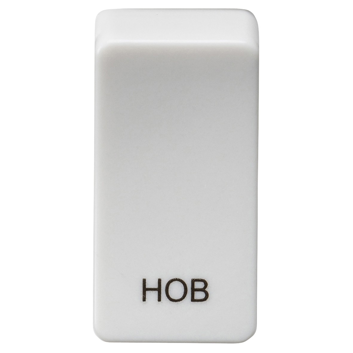 Knightsbridge Printed Metal Clad Grid Switch Rocker - Hob - White 971432